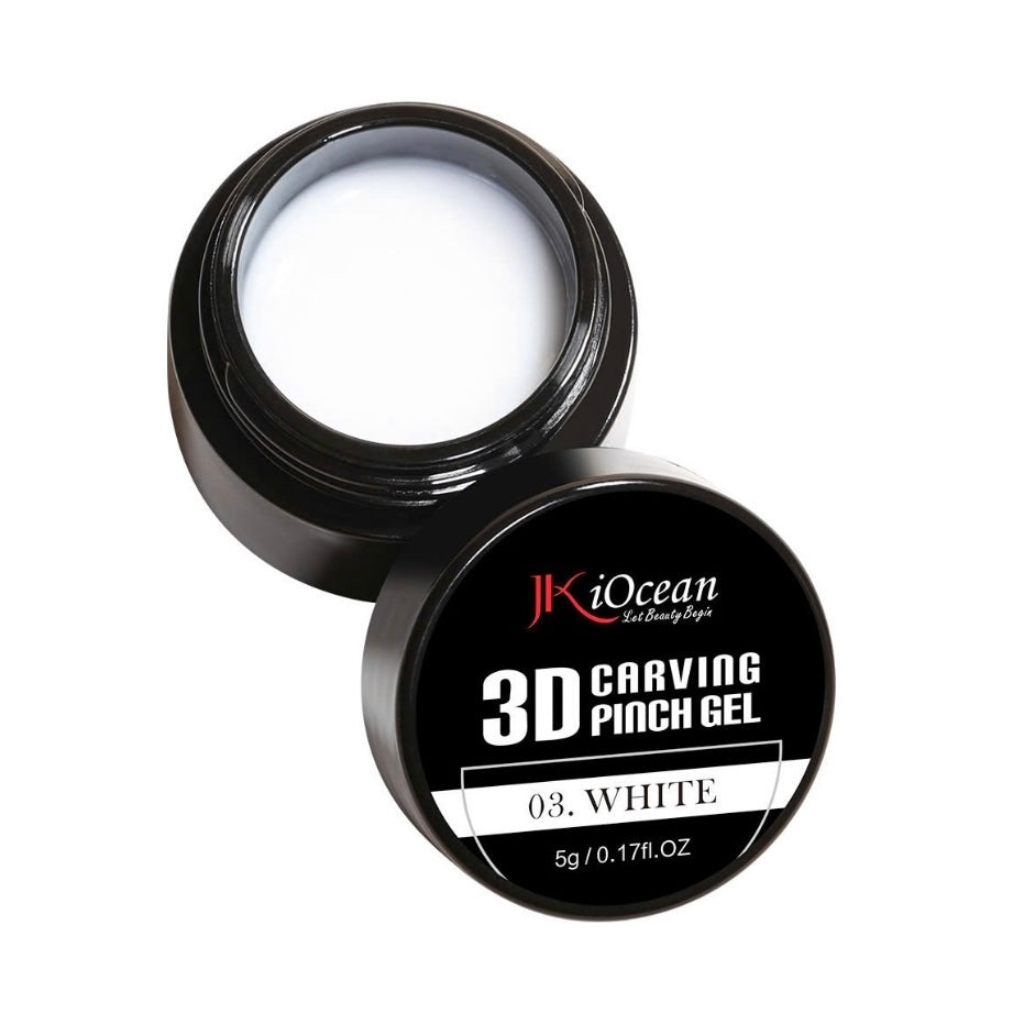JKiOcean 3D Carving Pinch Gel - White